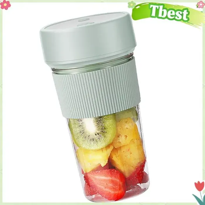 Tbest Tasse de presse-agrumes électrique Mini Mélangeur Portable avec Presse-agrumes électrique USB de 350 Ml electromenager jus
