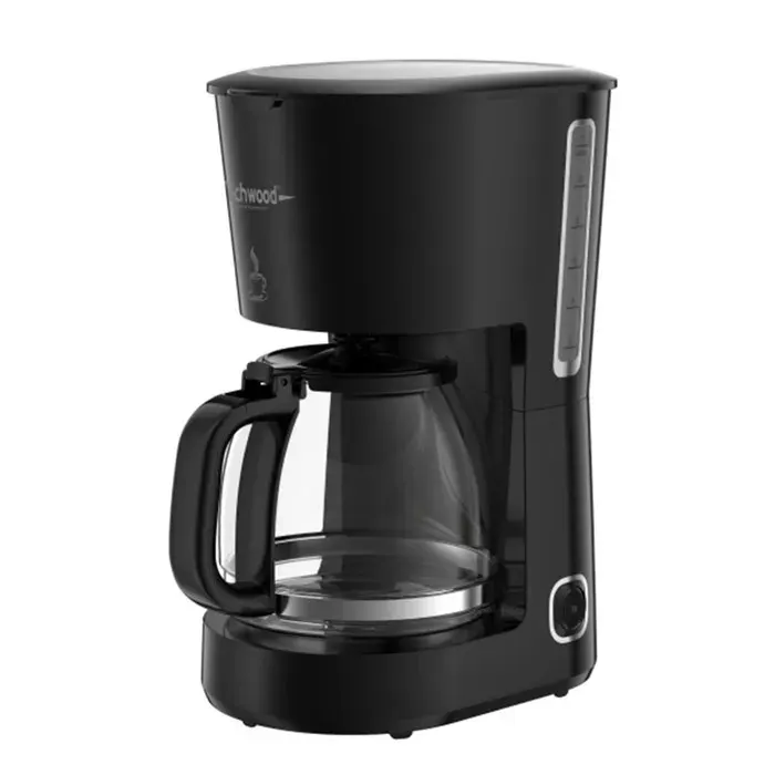 Techwood TCA-158BC - Cafetière 12 - 15 Tasses - Indicateur du niveau deau - Verseuse en verre - 750W - Filtre permanent lavable