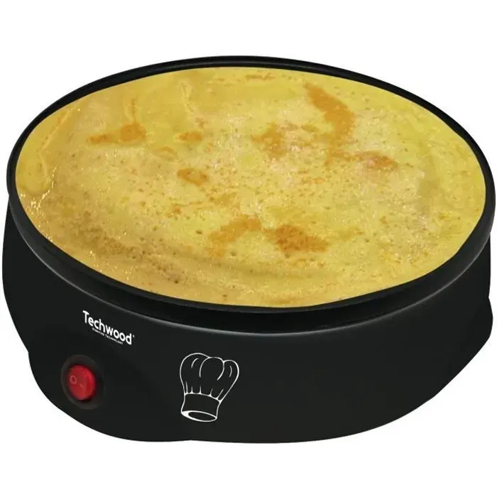 TECHWOOD TCP-700 Crêpière électrique - Noir