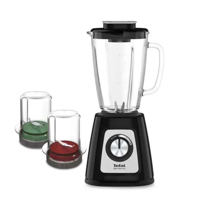 Tefal BlendForce II BL4388 125 L 175 L Étape Rotatif Mélangeur de table Noir Acié brossé