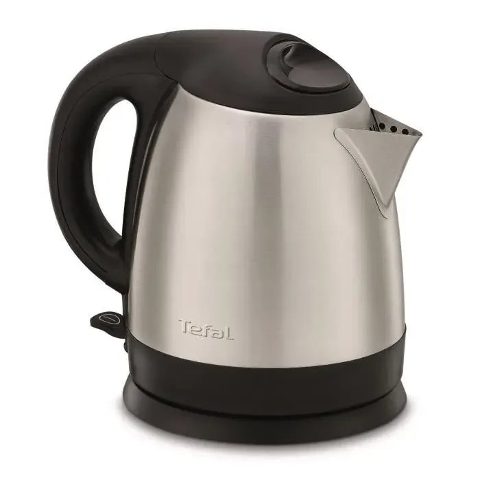 TEFAL Bouilloire électrique inox 12 L 1800 W Base pivotante Ouverture facile Témoin lumineux Arrêt automatique KI431D10