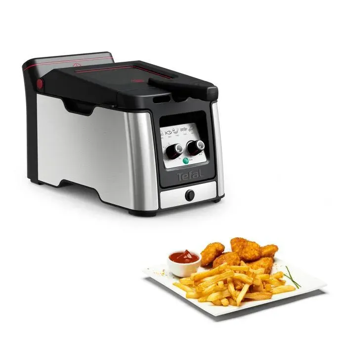 Tefal Clear Duo Friteuse semi-pro Moins de fumé Hublot anti-buée Capacité XL FR600D10