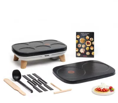 Tefal - Crêpière Gourmet 2 Plaques Py900d12