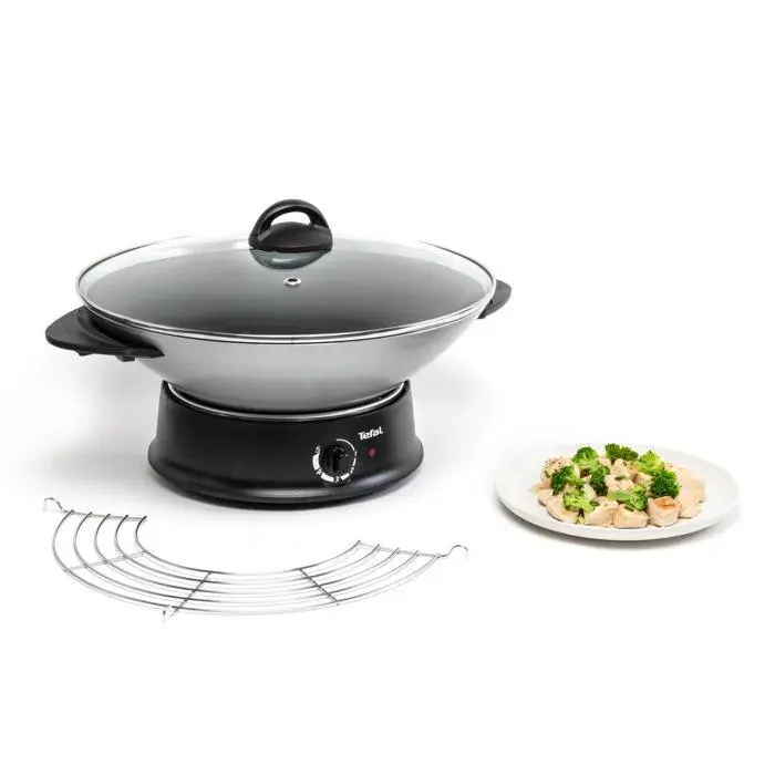 Tefal Multi Wok Wok électrique 6L 8 p 1200 W 37 cm Thermostat WO300010