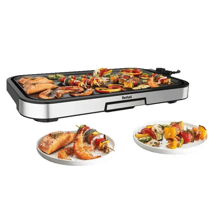Tefal - Plancha Électrique Giant Xl Cb631d10 Gris À Poser, 55x30.4 Cm — vue 4