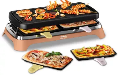 Tefal - Raclette 2 En 1 Plancha Food & Co X8 Re651jf0