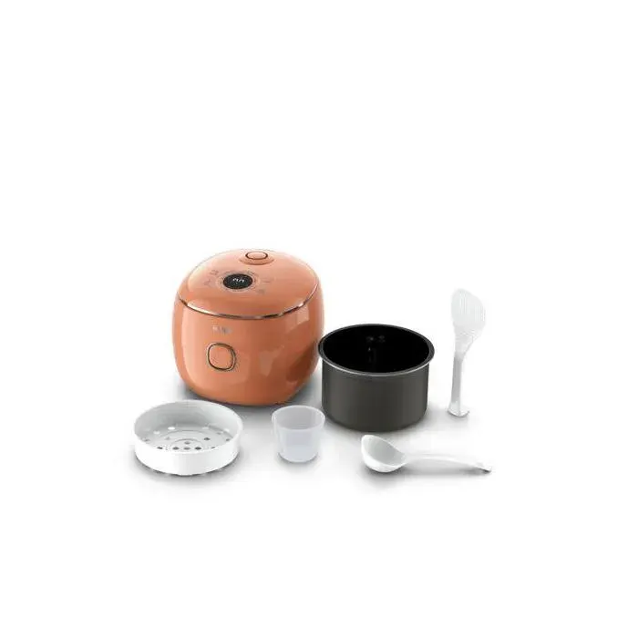 Tefal RK535TE0 Cuiseur de Riz 2L 8 Programmes Automatiques Bol Céramique Antiadhésif CompactTeracotta