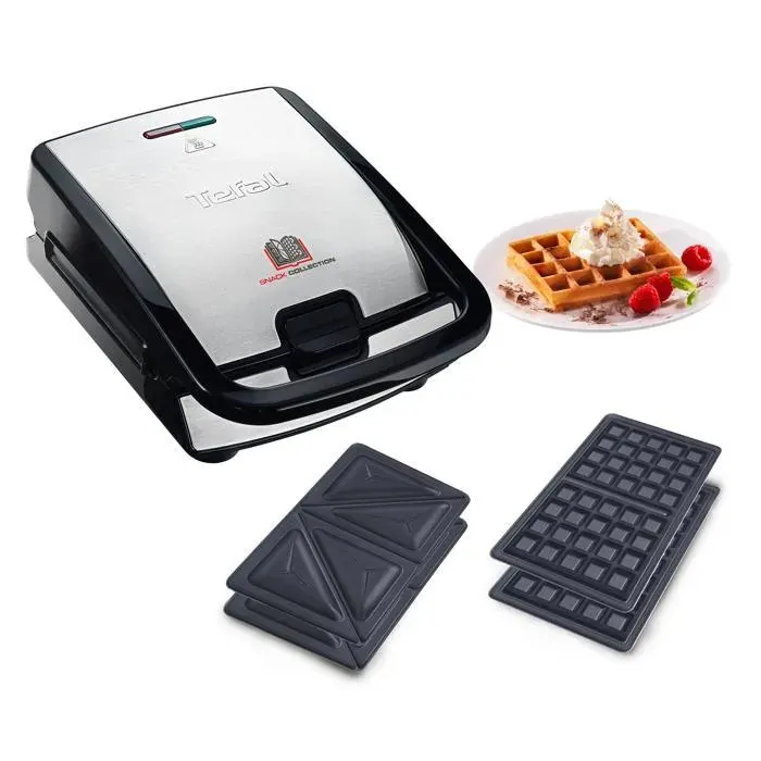 Tefal Snack Collection Appareil à gaufres et croque-triangle Multifonction SW852D12