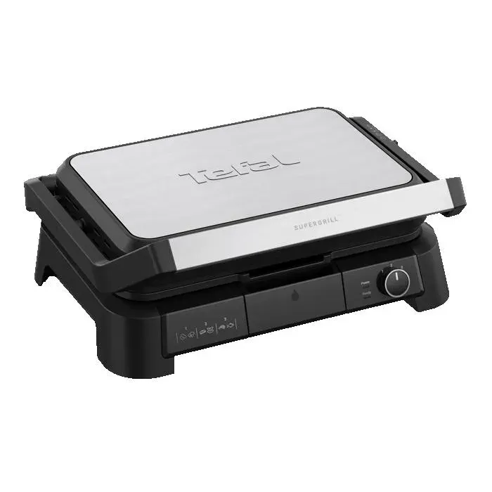 Tefal SuperGrill 3-en-1 XL Gril de contact Appareil croque-monsieur GC520DE0