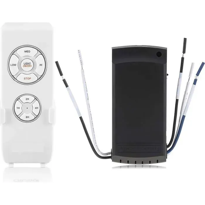Télécommande - Ventilateur Plafond - Récepteur Sans Fil - Portée 15 M - Pour Lampe Et Ventilateur 220 V - Kit Complet ×1 — coloris Blanc