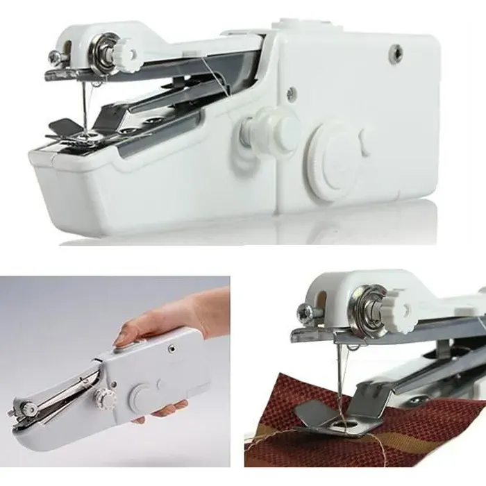 TEMPSA - Mini machine à coudre à main portative - 9 points - Blanc