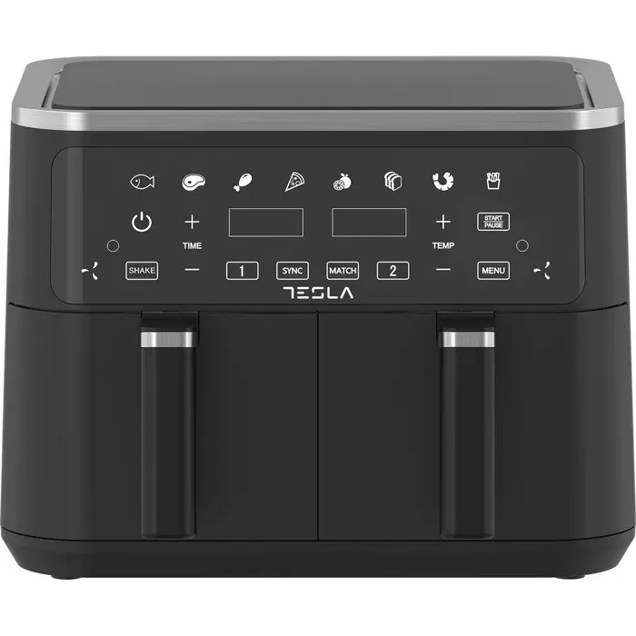 Tesla Friteuse sans huile double bac 9l 2400w - AF900BSD