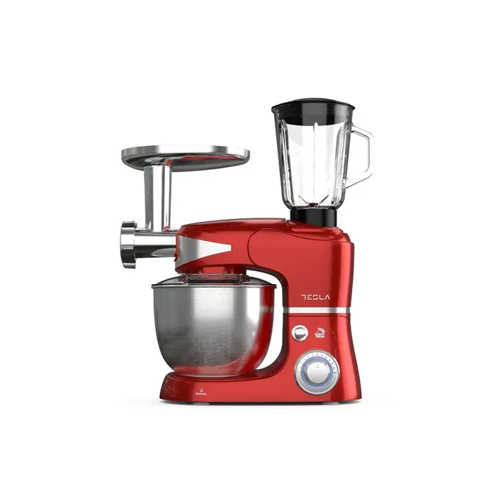 Tesla Robot pâtissier 1000w 5l rouge - kr600ra