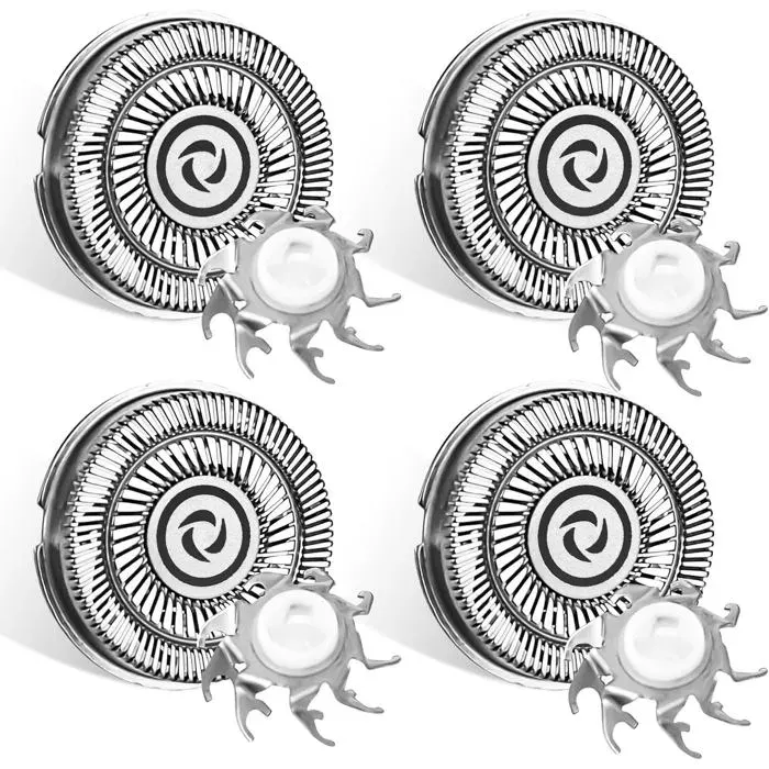 Tête de rechange pour rasoir électrique Skull Shaver Pitbull - 4 têtes de rechange compatibles avec les rasoirs électriques