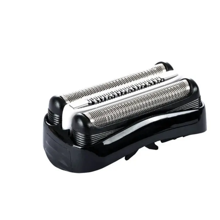 Tête de rechange pour rasoir - PZCC - Braun Series 3 32b - Technologie de peignage - ABS et acier inoxydable - Épaisseur 0 056 mm