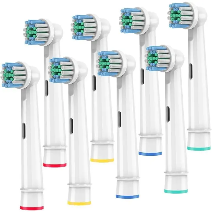 Têtes de brosse à dents de rechange compatibles avec oral b braun8pc têtes de brosse électrique professionnelles pour Oralb