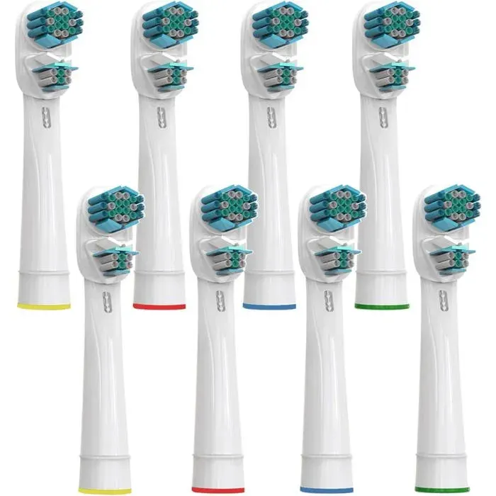 Têtes de brosse à dents électriques de rechange compatibles avec Braun Oral-B Dual Clean têtes de rechange lot de 8 pièces