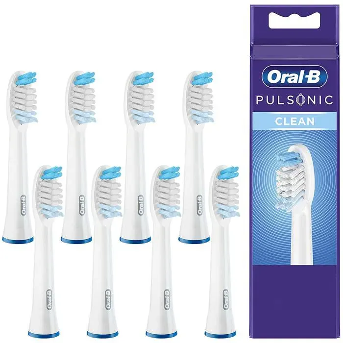 Têtes de brosse à dents - Oral-B - Pulsonic Clean 8 Pack - Technologie sonique douce et efficace
