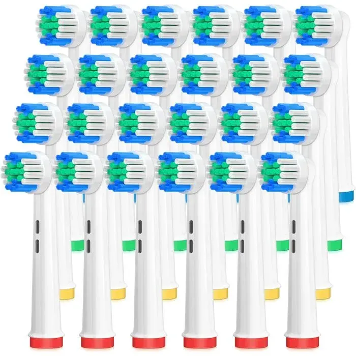 Têtes de brosse de remplacement24 paquets de têtes de brosse à dents électrique pour Oral B Brauntêtes de brosse rechargeables
