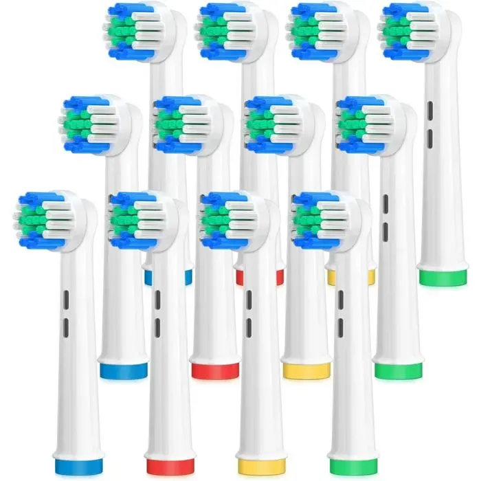Têtes De De Rechange 12 Têtes De À Dents Électriques De Rechange Pour Oral B Braun Compatibles Avec Oral B Pro1000/3000/5000/700