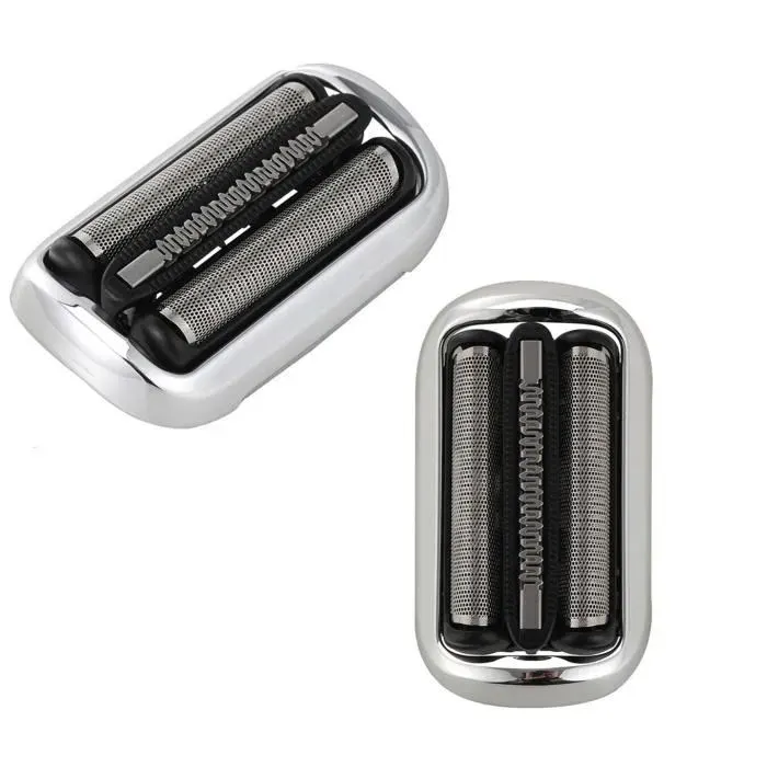 Têtes de rasage - Braun - Série 73S - Pack de 2 - Argenté - Lavable