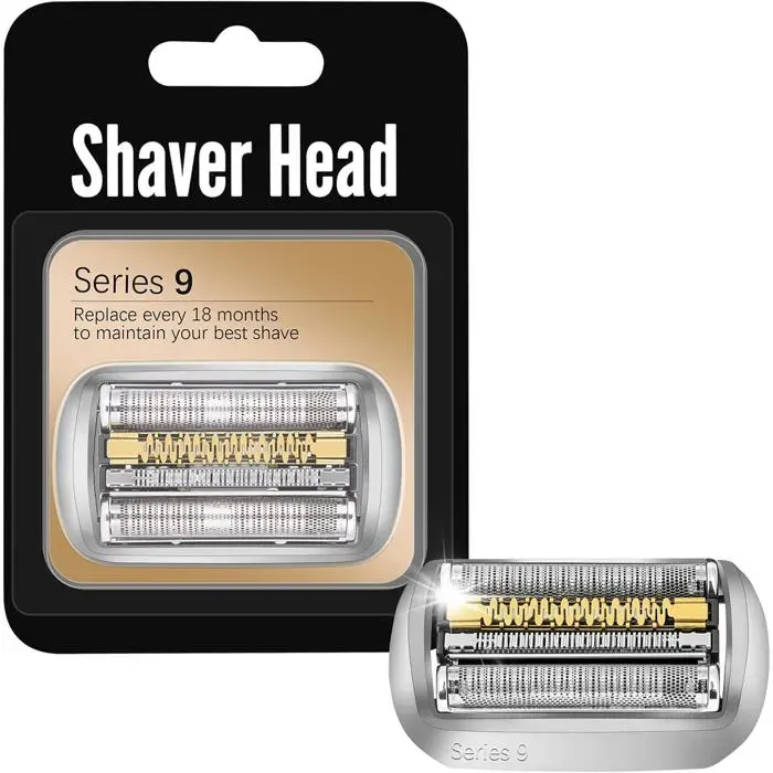 Têtes de Rasoir - Braun - Série 9 - Compatible 92S/92B/92M - Étanche - Installation Facile