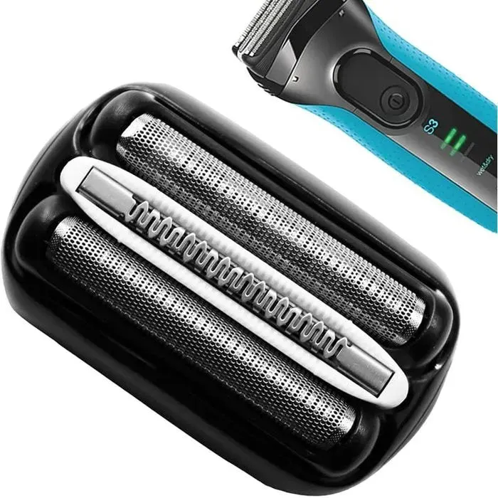 Têtes de rasoir - RICEEL - 32B S3 - Compatible Braun Series3 - Lavable - Sans fil