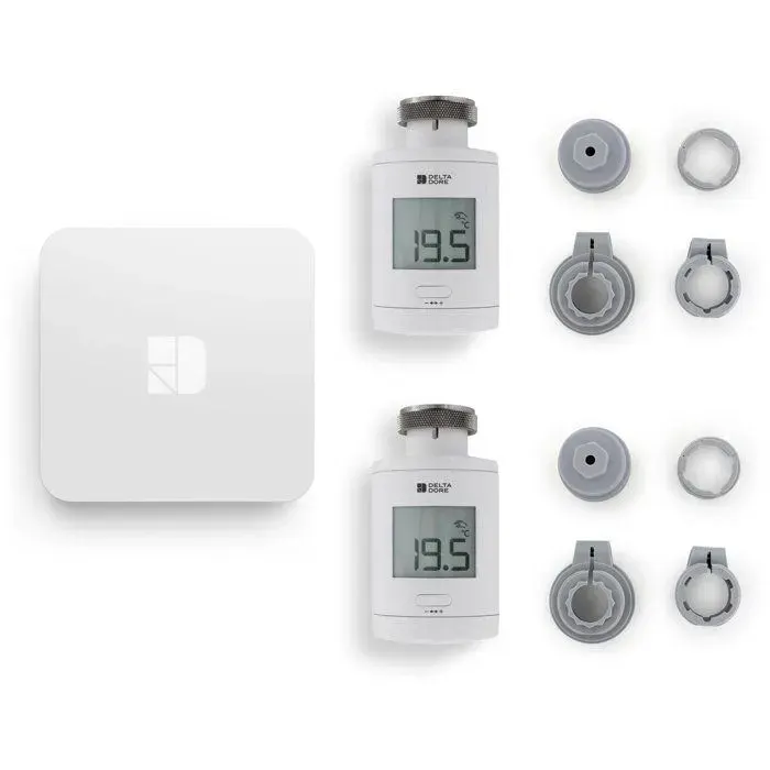 Têtes Thermostatiques et box connectée - Delta Dore - Pack TRV 1.0 connecté - 6050664