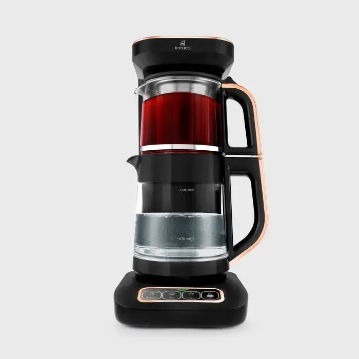 Théière/Bouilloire/Cafetière - KARACA - Caysever Robotea Pro - 2500W - Cuivre noir - Automatique parlant