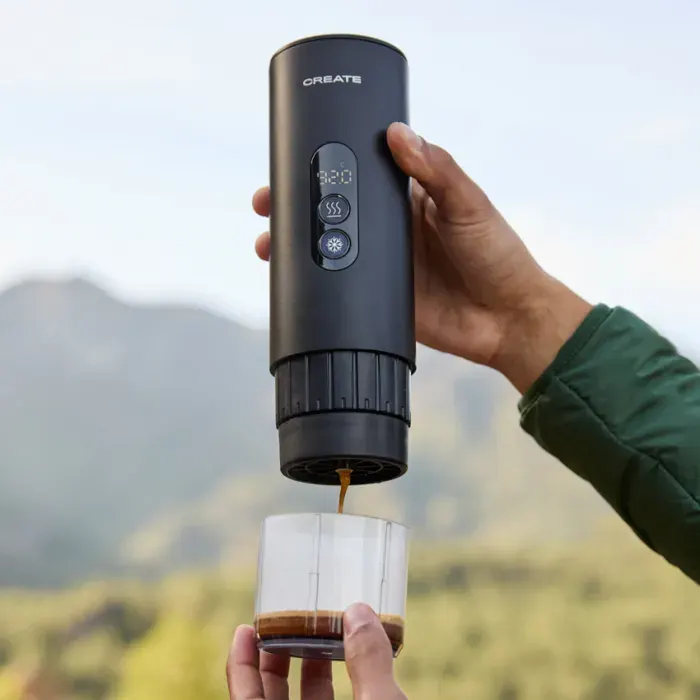 THERA MOVE - Cafetière espresso portable 15 bars pour capsules et café moulu