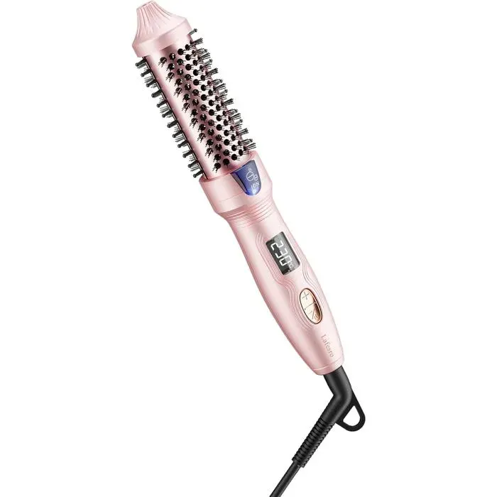 Thermal Brush 27Mm Brosse Thermique Brushing Mini Brosse Chauffante Fer À Boucler Ionique En Tourmaline Céramique Pour Cheveux