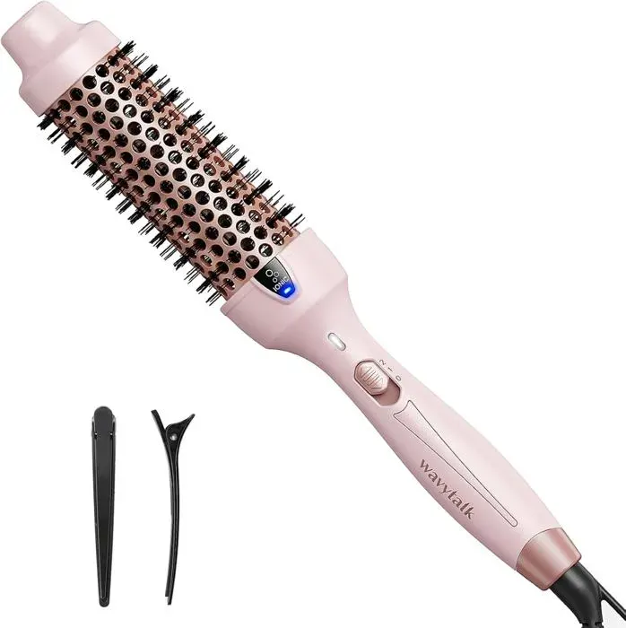 Thermal Brush Brosse Thermique De 38MmBrosse Bouclante Ionique Chauffante Pour Créer Des Boucles NaturellesFonction Double Rosa