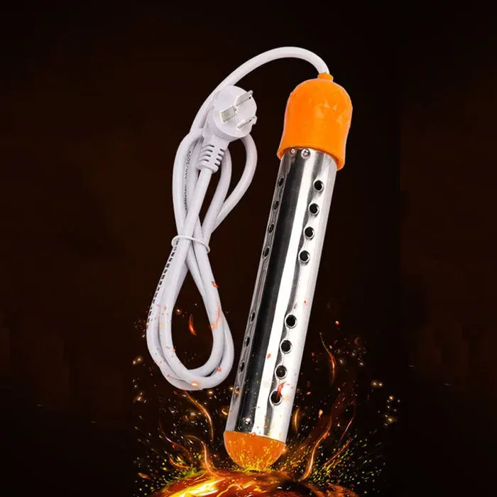 Thermoplongeur électrique submersible en spirale pour chauffer leau 2000 W État domestique Bouilloire de voyage Peut séteindre