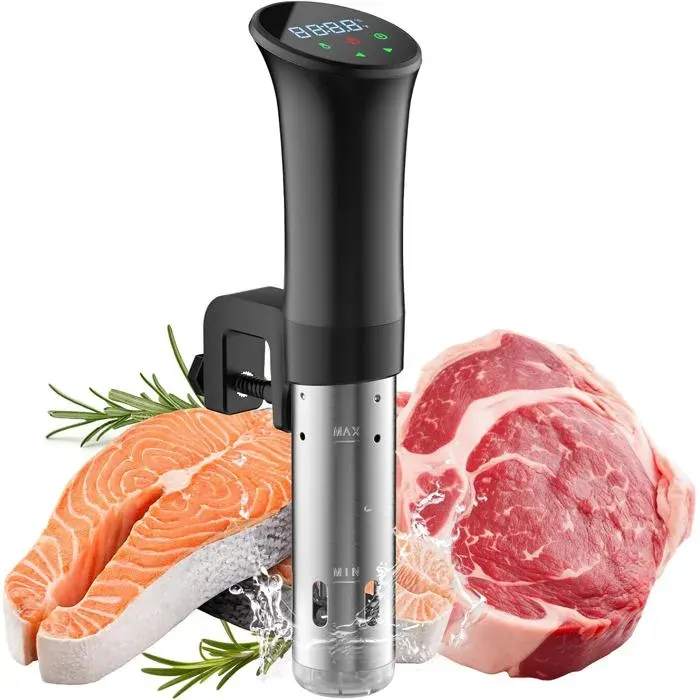 Thermoplongeur sous vide - OUSFOT - OUSFOT - Contrôle précis 01 °C - Circulation deau 3D - 770 W