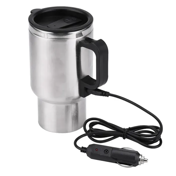Thermos électrique - RNEMITERY - Bouilloire 12V - Acier inoxydable - 450ml - Chauffage rapide