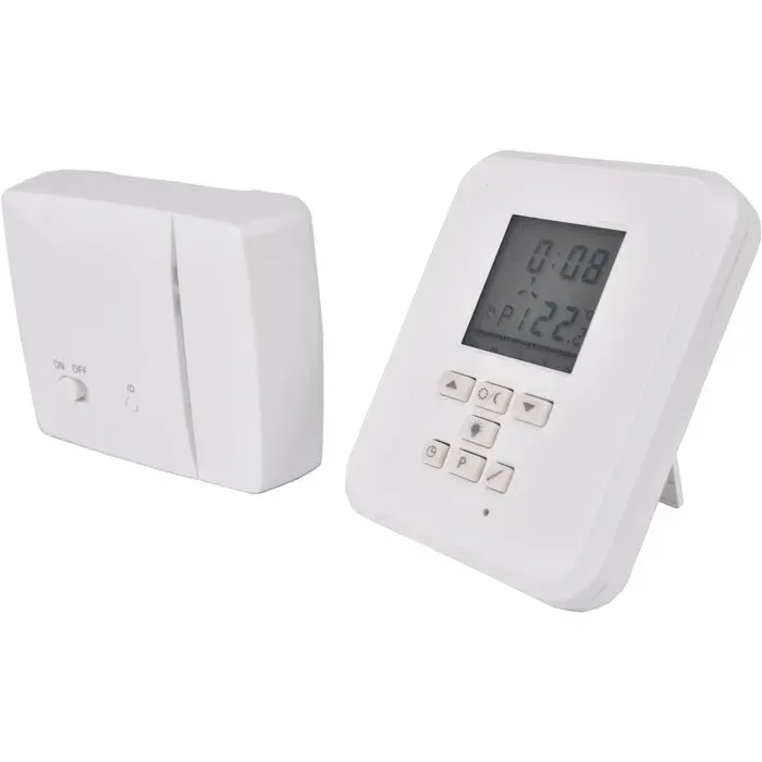 Thermostat électronique programmable - GAO - Sans fil - 3 programmes libres + 6 pré-enregistrés - Transmission 70 m