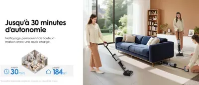 Tineco - Aspirateur Laveur Floor One I5 Stretch Plus Light Gris — vue 9