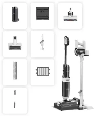 Tineco - Aspirateur Laveur Floor One S6 Switch Stretch Plus — coloris Noir
