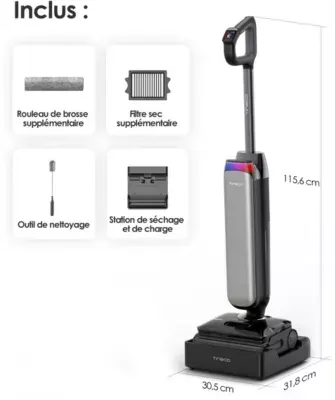Tineco - Aspirateur Laveur Floor One S9 Artist Steam Pro Avec Fonction Vapeur