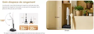 Tineco - Aspirateur Laveur Pliable Floor One I7 Fold Premium — vue 8