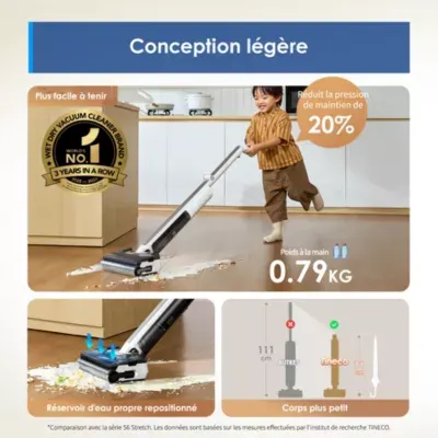Tineco - Aspirateur Laveur Pliable Floor One I7 Fold Premium — vue 12