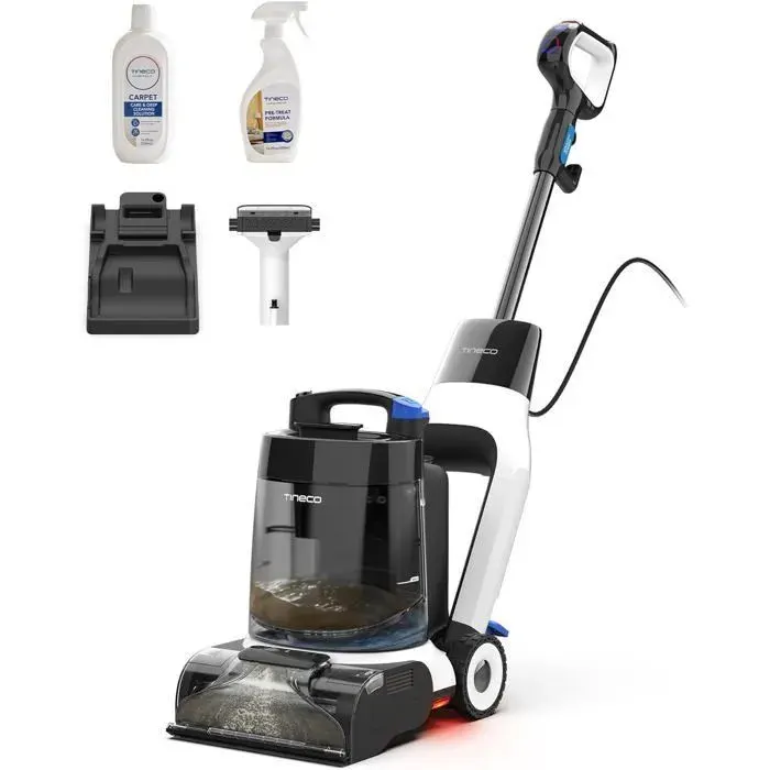 Tineco CARPET ONE Cruiser Nettoyeur de Tapis Intelligent Auto-nettoyage FlashDry Shampouineuse 130W pour Tapis et Tissus