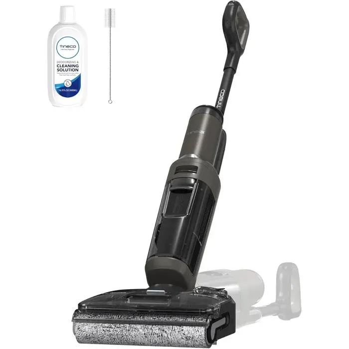 Tineco Floor One i6 Stretch Aspirateur Laveur Aspirateur Sec et Humide 20 kPa portée à Plat 180° Nettoyage Deux Bords 40 Min