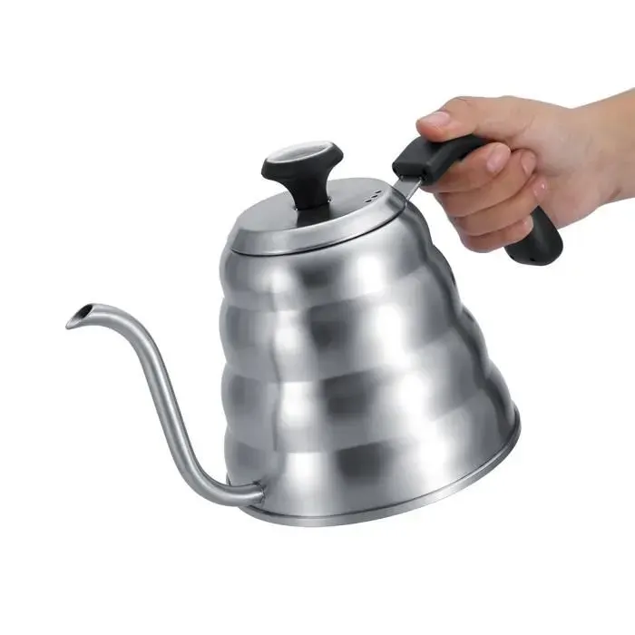 TMISHION Bouilloire troit Bec Verseur pour Café et Thé en Acier Inoxydable avec Thermomètre Intégré 12L