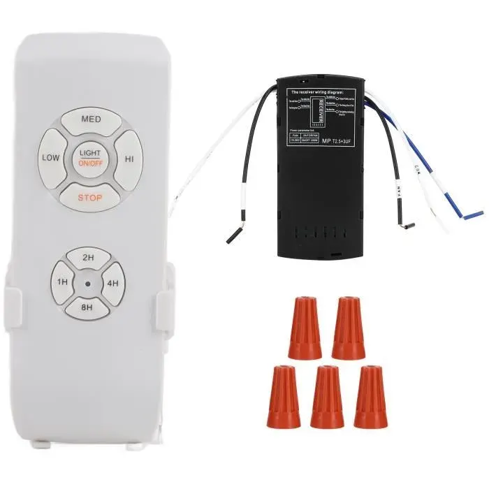 TMISHION contrôleur de lampe de ventilateur de plafond Kit de Télécommande de Ventilateur de Plafond Universel luminaire linge