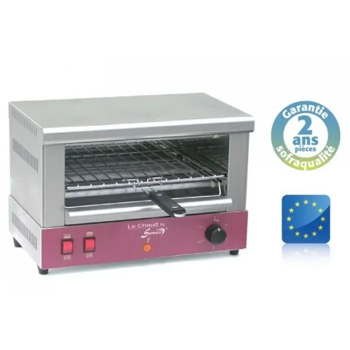 Toaster Professionnel - Sofraca - ACT100 - 1 étage - 2 tubes quartz - Design arrondi