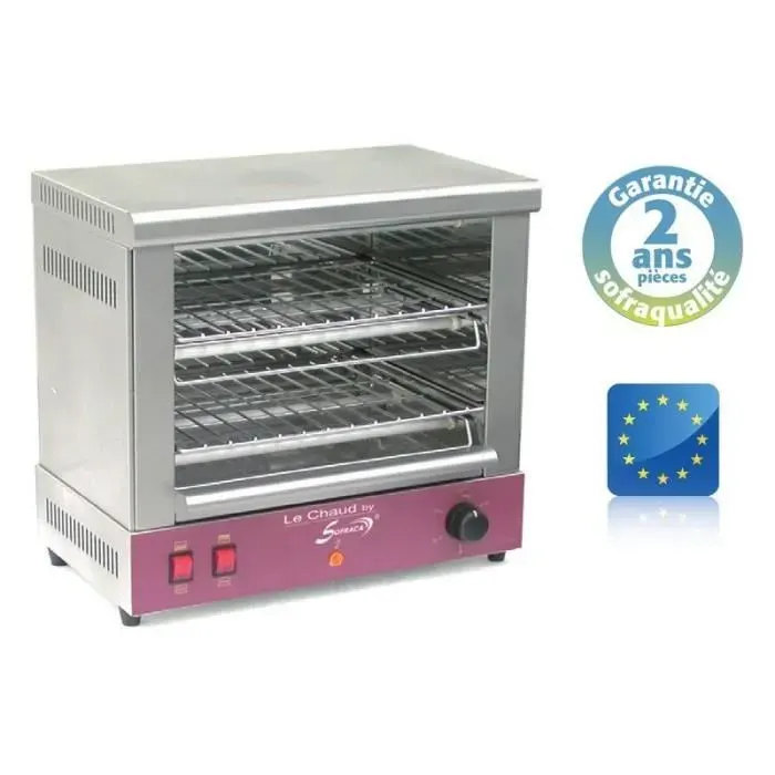 Toaster Professionnel - Sofraca - ACT200 - 2 étages - 3 rampes de tubes quartz - 3 kWatt
