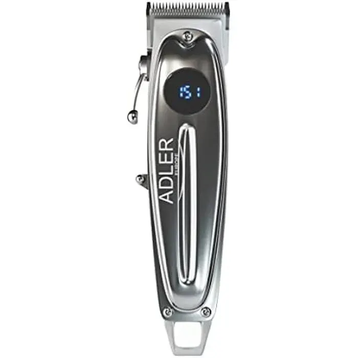 Tondeuse à Cheveux ADLER AD 2831 - 100W - 6 Têtes - Ecran LCD - Longueur de Coupe Réglable - Tondeuse à Barbe