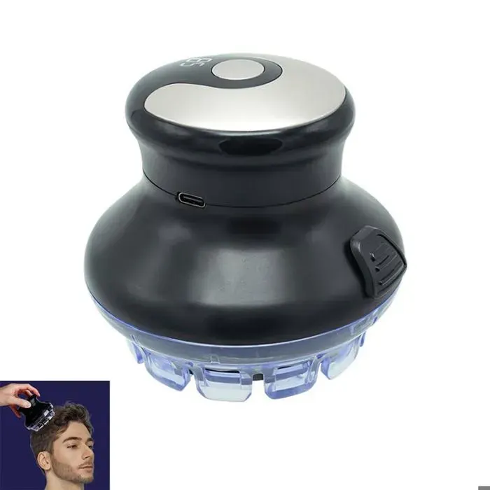 Tondeuse à cheveux automatique tondeuse pour cheveux courts 3 longueurs réglables coupe de cheveux autonome tondeuse po — coloris Noir