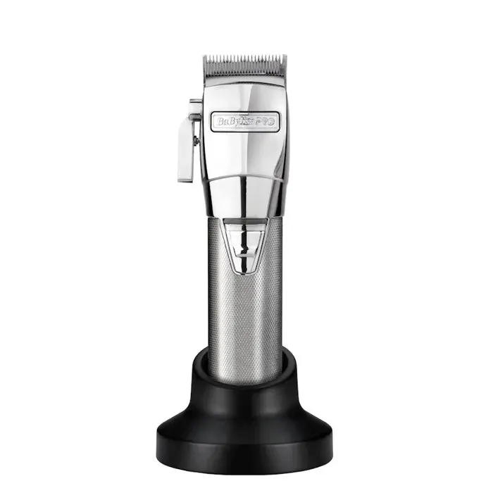 Tondeuse à cheveux Babyliss unisexe en argent sans fil avec 5 Position réglable Levier conique